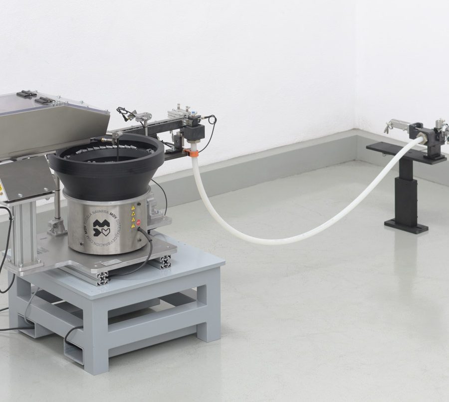 Posicionador industrial vibratorio con doble paso a paso